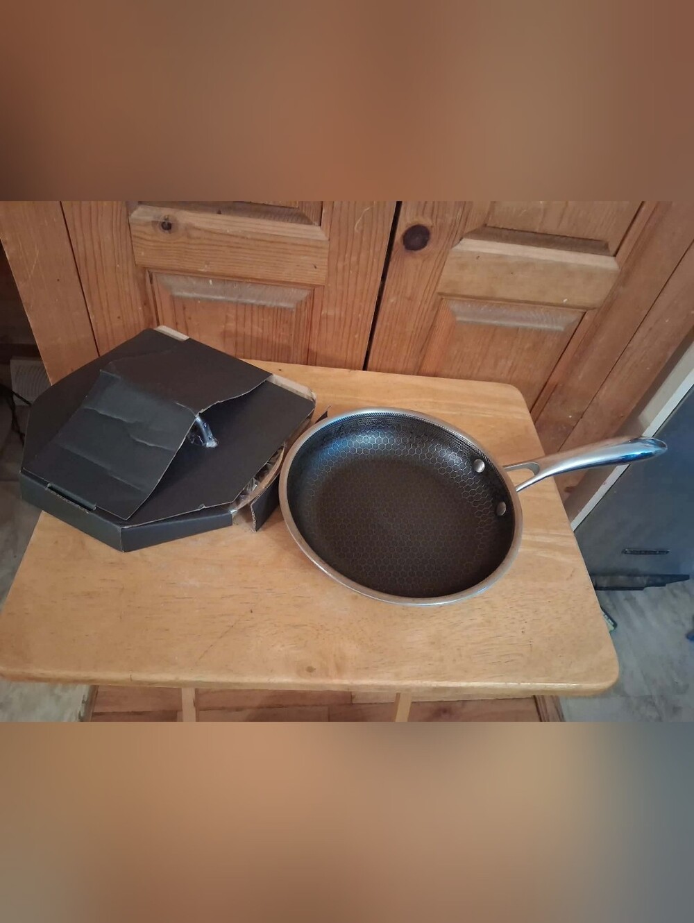HexClad 8” Hybrid Nonstick Frying Pan Stainless Steel Skillet Cookware